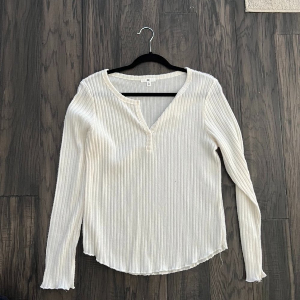 BP Neutral Cream Textured Top